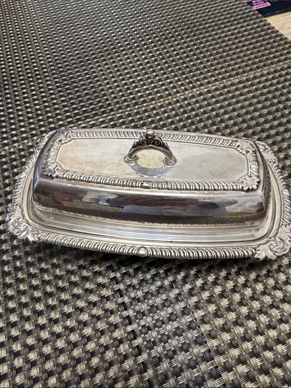 Silver Plated Covered Butter Dish - Elegant Home Accents